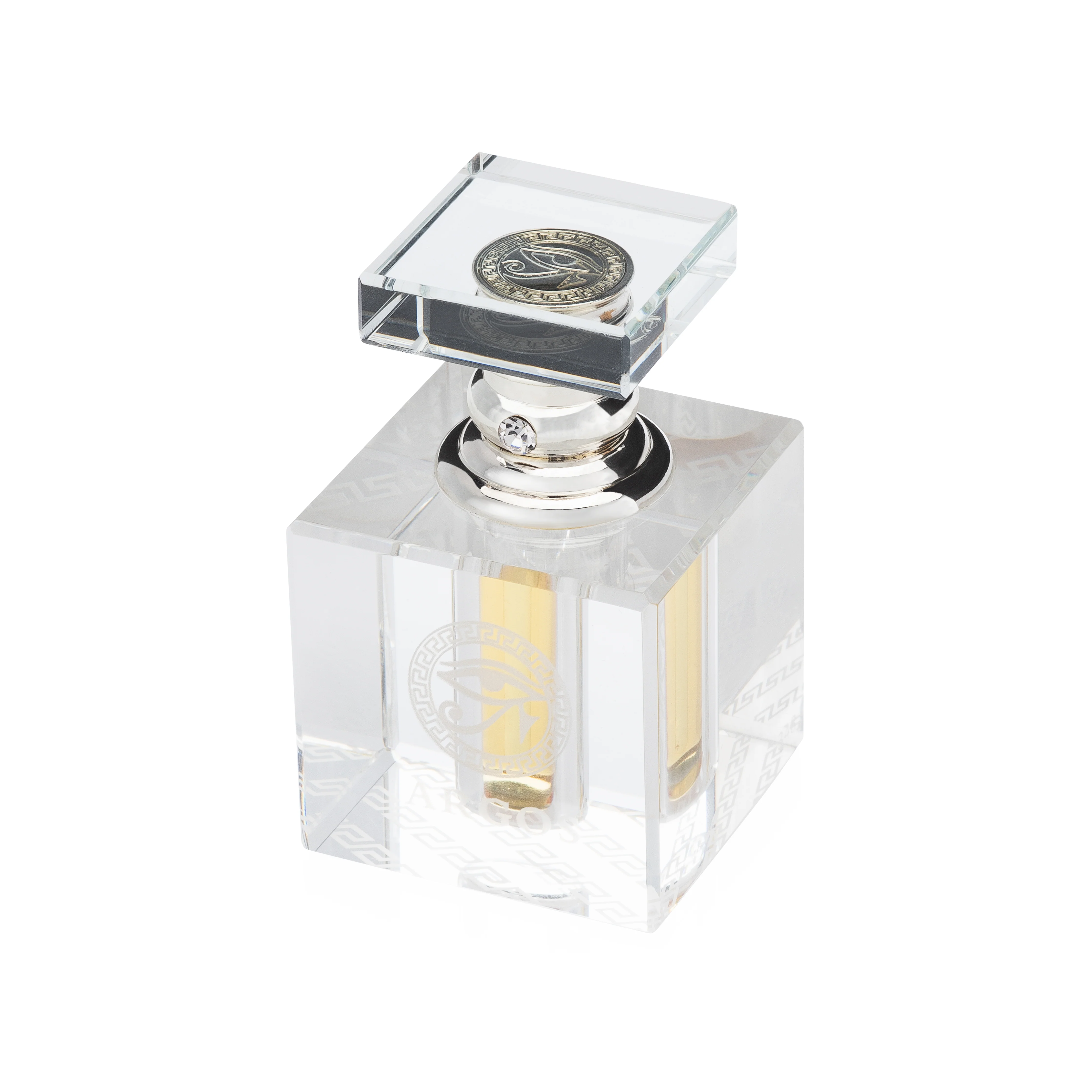 ARGOS Crystal Oil Attar Bottle Chrome 6ML - Image 4
